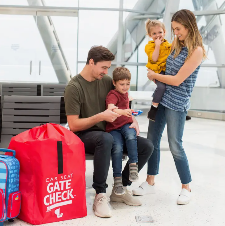 GATE CHECK TRAVEL BAG FOR CAR SEATS - RED