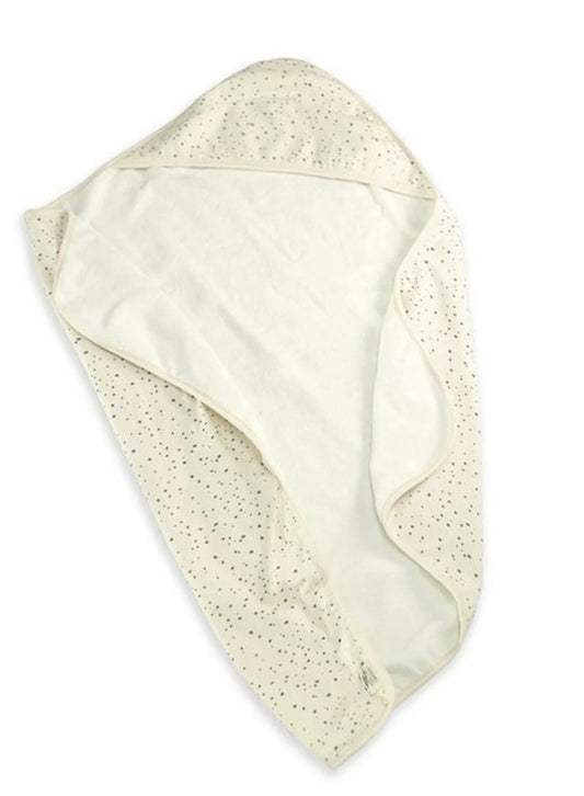 PEBBLE REVERSIBLE BABY HOODED TOWEL - NATURAL