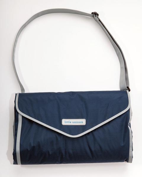 OUTDOOR BLANKET NAVY GINGHAM