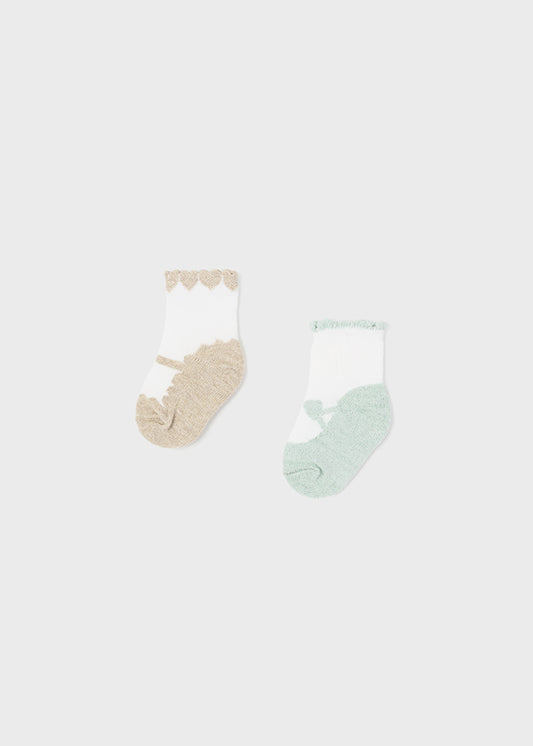 MAYORAL SOCKS 2 PACK- AQUA
