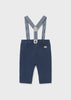 MAYORAL LONG PANT WITH SUSPENDERS- TRUE NAVY
