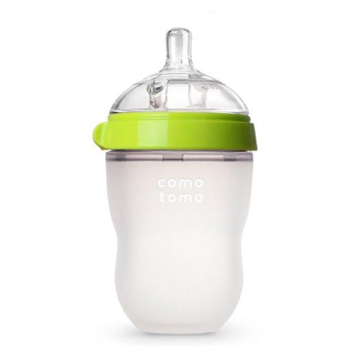 COMOTOMO BABY BOTTLE 8OZ GREEN SINGLE