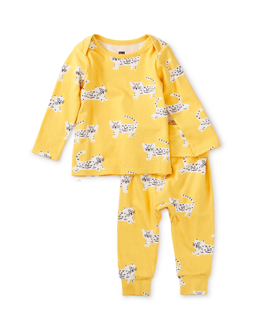 TEA COLLECTION BABY LAP SHOULDER TOP SET