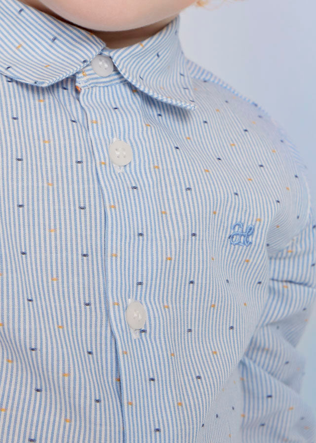 ABEL & LULA LONG SLEEVED STRIPED FIL COUPE SHIRT