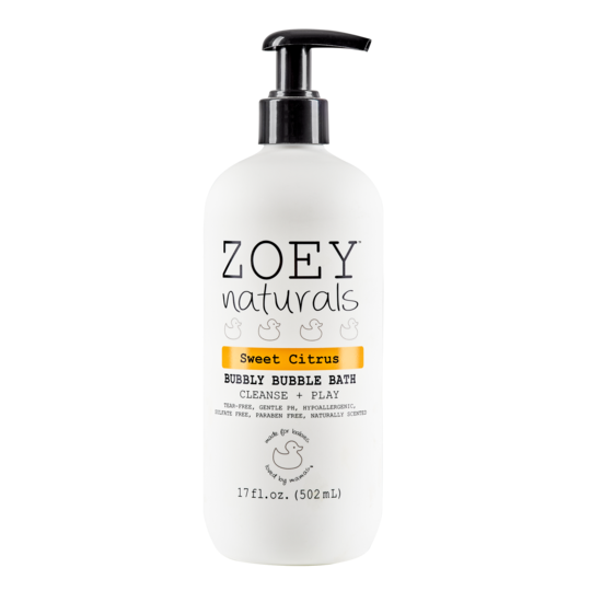 ZOEY NATURALS CITRUS BUBBLE BATH 17OZ.