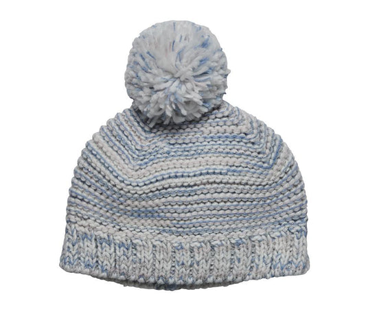 KIDS MULTICOLOR YARN POM BEANIE