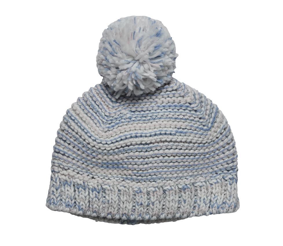 KIDS MULTICOLOR YARN POM BEANIE