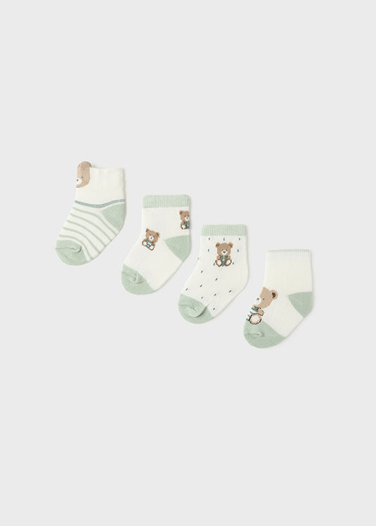 MAYORAL 4 PIECE SOCK SET - AQUA