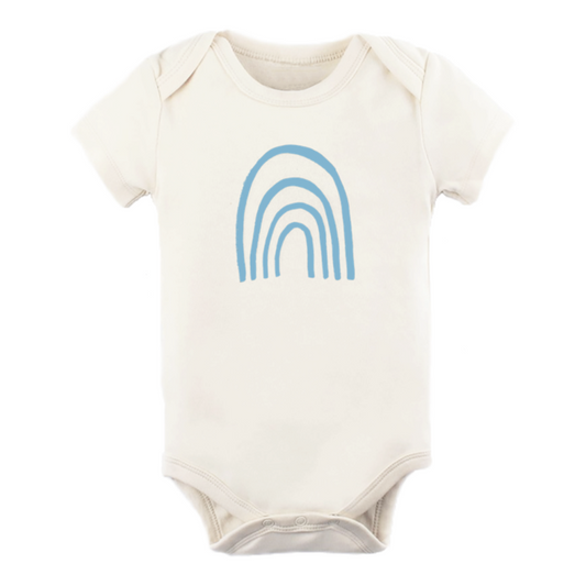 RAINBOW - SHORT SLEEVE BODYSUIT - AQUA