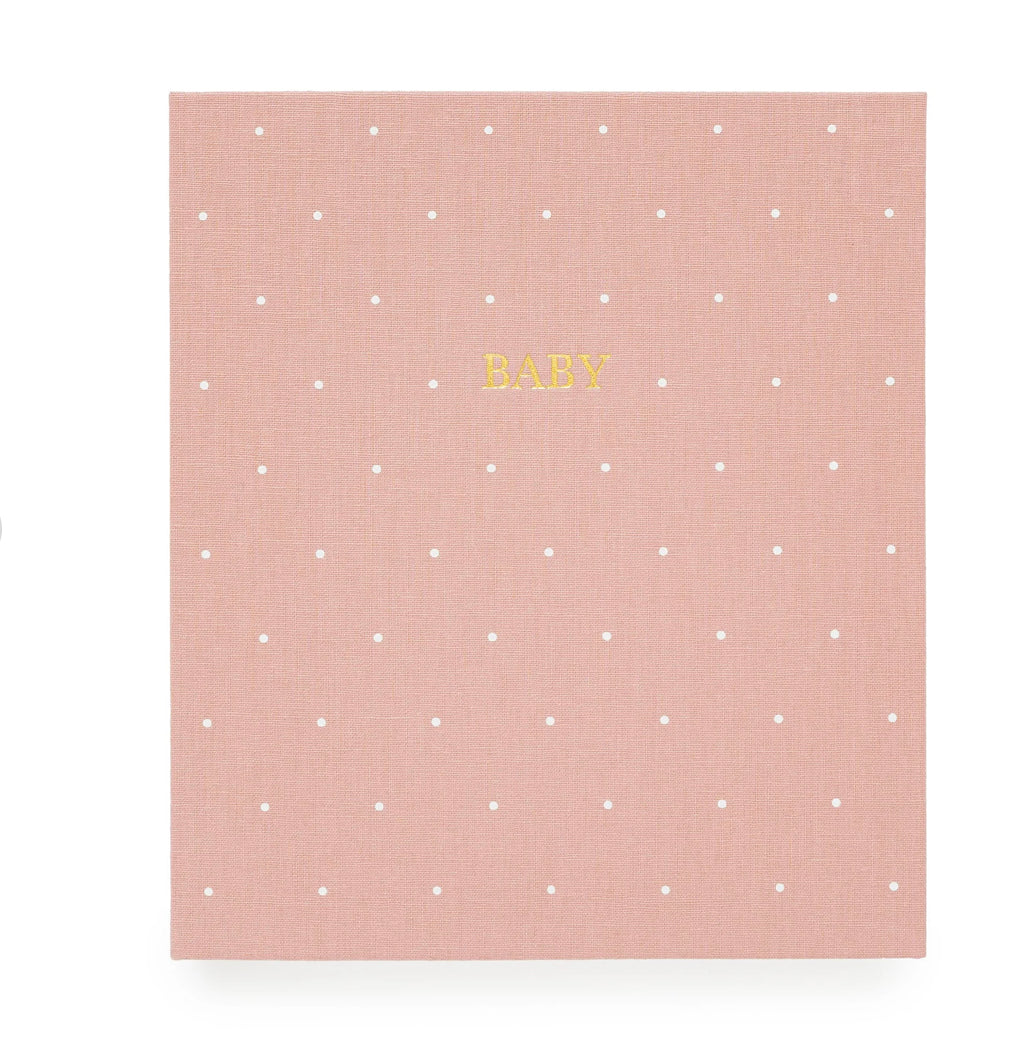THE BABY BOOK - ROSE LINEN SCATTER DOT - ROSE LINEN SCATTER DOT