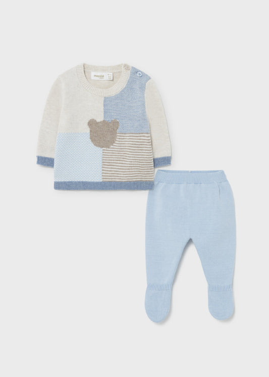 MAYORAL TRICOT LEG WARMER SET - LIGHT BLUE