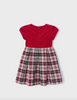 MAYORAL COMBINED PLAID DRESS