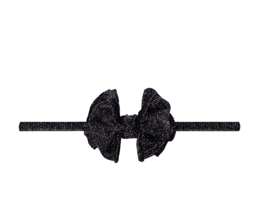 BABY BLING METALLIC BABY FAB SKINNY: BLACK