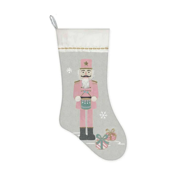 PINK NUTCRACKER STOCKING