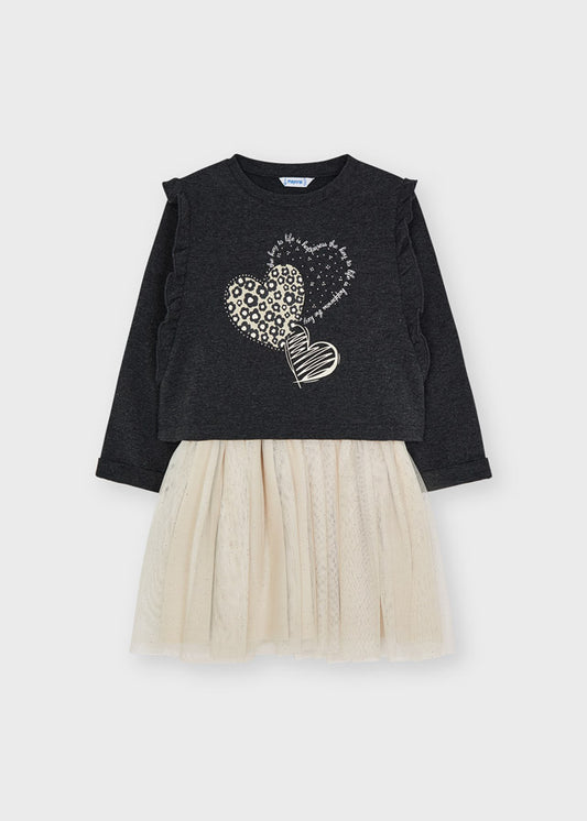 MAYORAL COMBINED TULLE DRESS