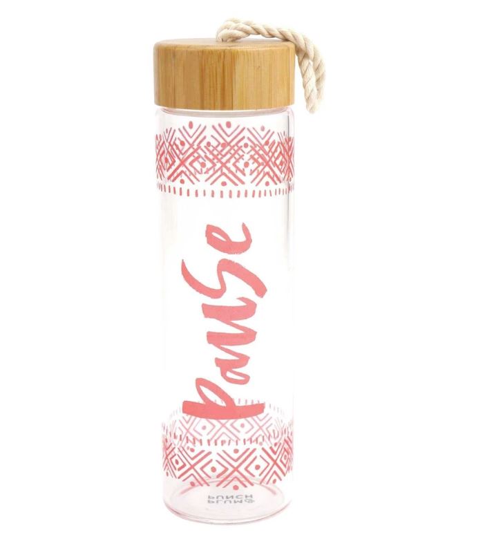 GLASS WATER BOTTLE - PAUSE