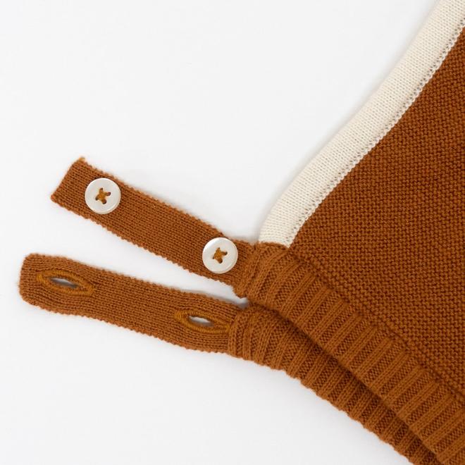 FOX BABY BONNET AND BOOTIES SET