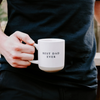 BEST DAD EVER - CREAM STONEWARE COFFEE MUG - 14OZ