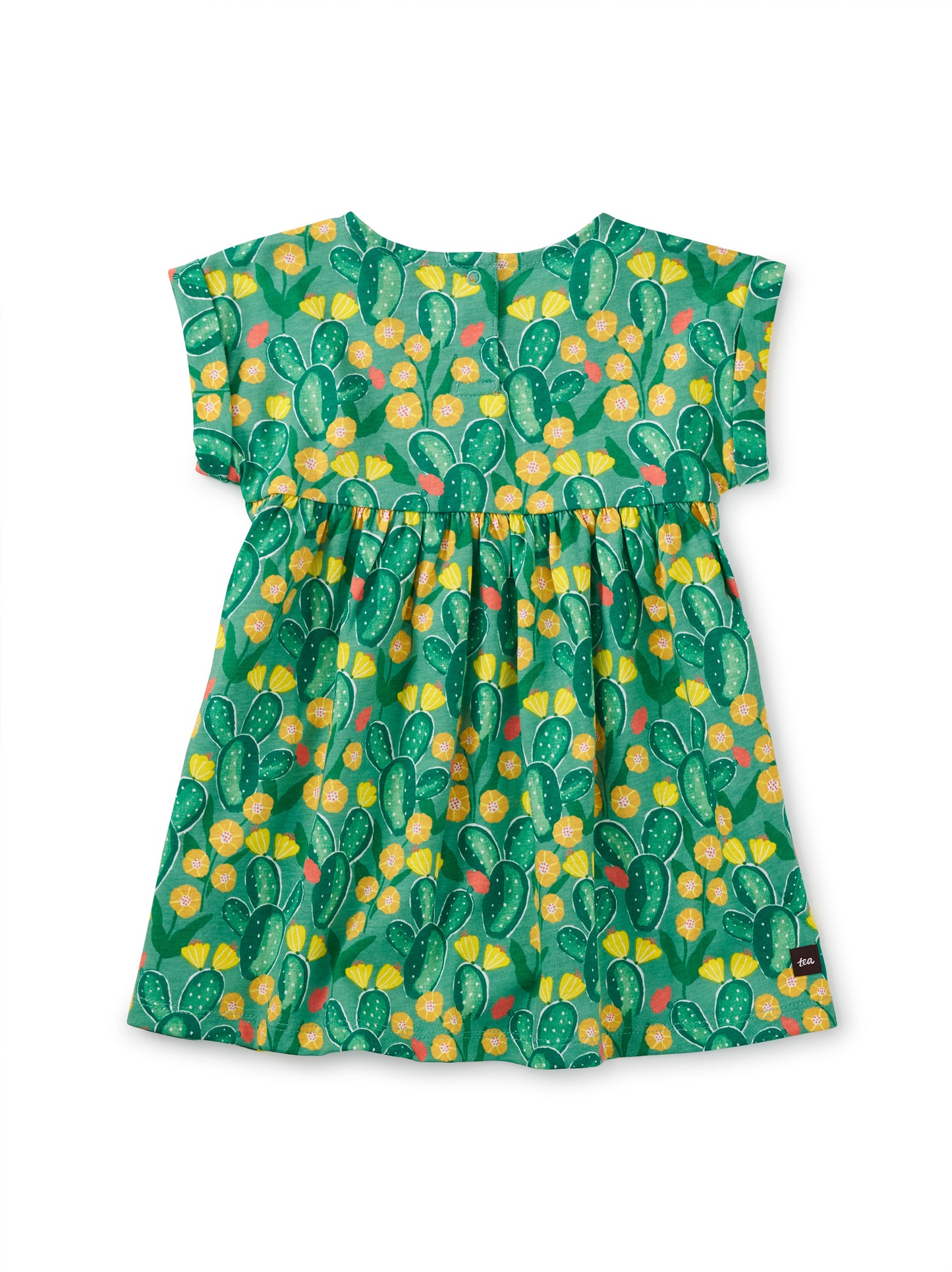 TEA EMPIRE BABY DRESS - CACTUS FLORAL