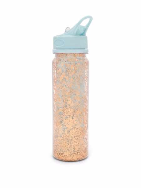 GLITTER BOMB WATER BOTTLE ICE BLUE