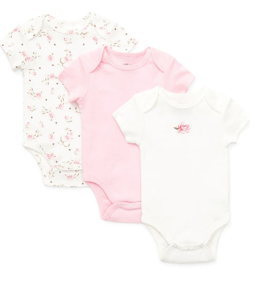 ROSE 3 PACK BODYSUIT