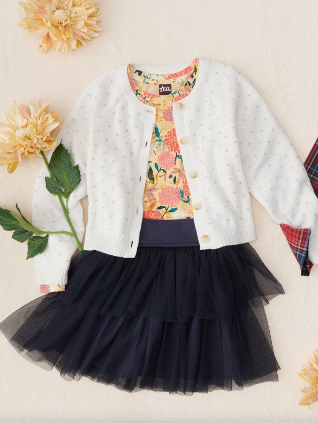 GOLD SPARKLE CARDIGAN