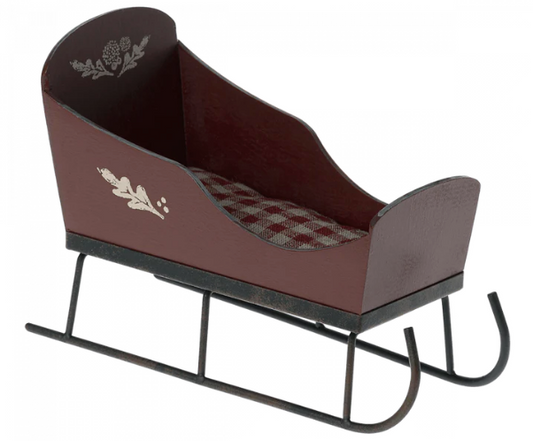 MAILEG SLEIGH, MINI - RED