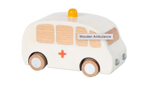 MAILEG WOODEN AMBULANCE