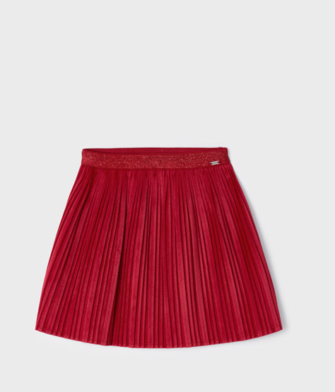 VEVLET RED SKIRT TODDLER