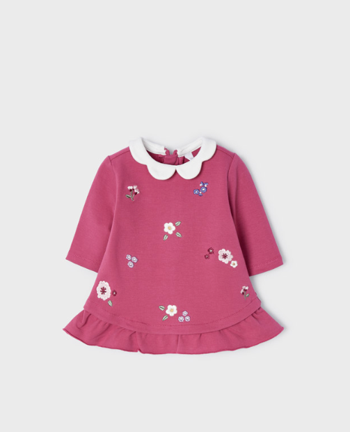 embroidered fleece dress