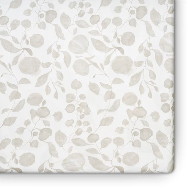 OILO LEAF JERSEY CRIB SHEET
