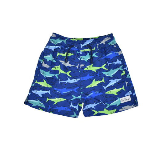 FLAP HAPPY UPF 50+ WESLEY SWIM TRUNKS SHARKY