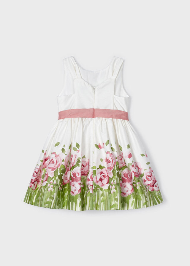 MAYORAL PRINTED MOTIF COTTON DRESS