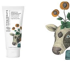 APRICOT OIL NOURISHING FACE & BODY LOTION CERTIFIED COSMOS ORGANIC