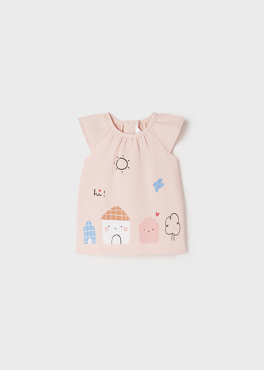 MAYORAL KNIT DRESS - PALE BLUSH