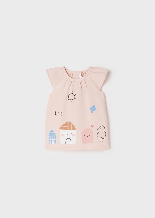 MAYORAL KNIT DRESS - PALE BLUSH