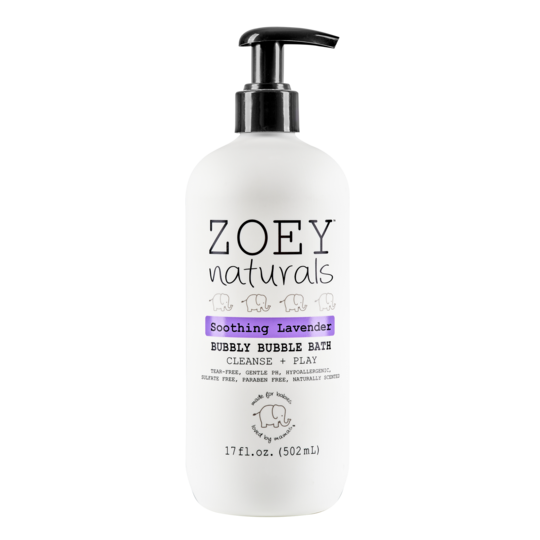 ZOEY NATURALS LAVENDER BUBBLE BATH 17 OZ.