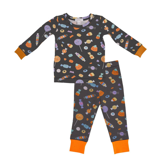 HALLOWEEN CANDIES LOUNGE WEAR SET BLACK