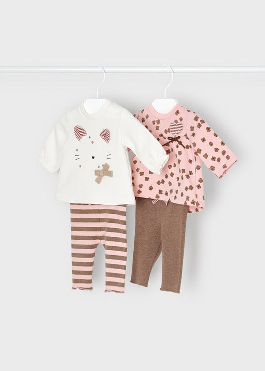 cat knitted legging set