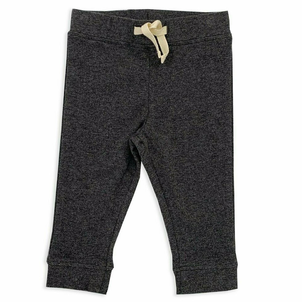 BABY DRAWSTRING JOGGER PANTS - CHARCOAL