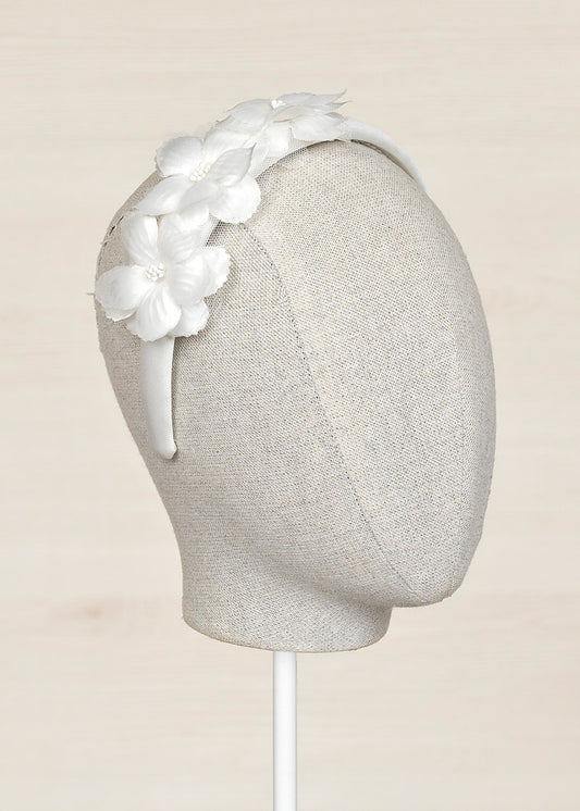 ABEL + LULA FLOWERS HEADBAND - WHITE