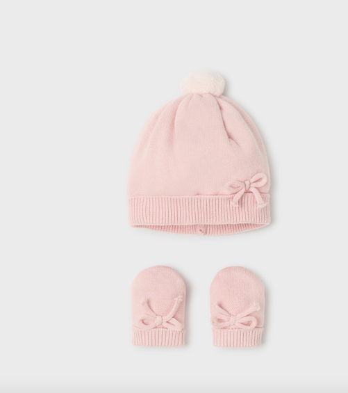 knit SET HAT AND GLOVES