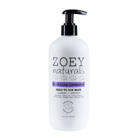 ZOEY NATURALS LAVENDER HEAD TO TOE WASH 17OZ