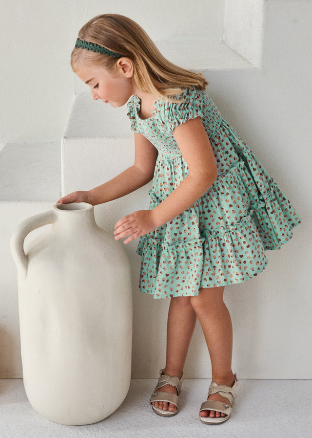 MAYORAL HEART PRINT DRESS