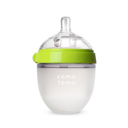 COMOTOMO BABY BOTTLE 5OZ GREEN SINGLE