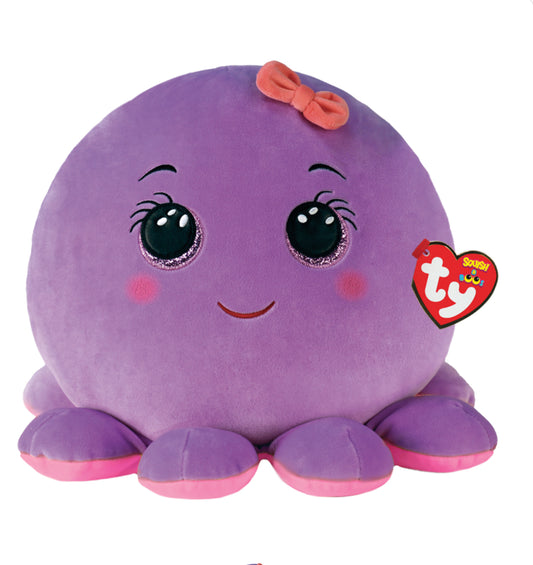 TY OCTAVIA OCTOPUS PURPLE SQUISH 10"
