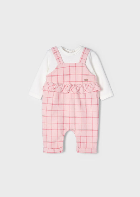 MAYORAL PLUSH JUMPSUIT - BABY PINK