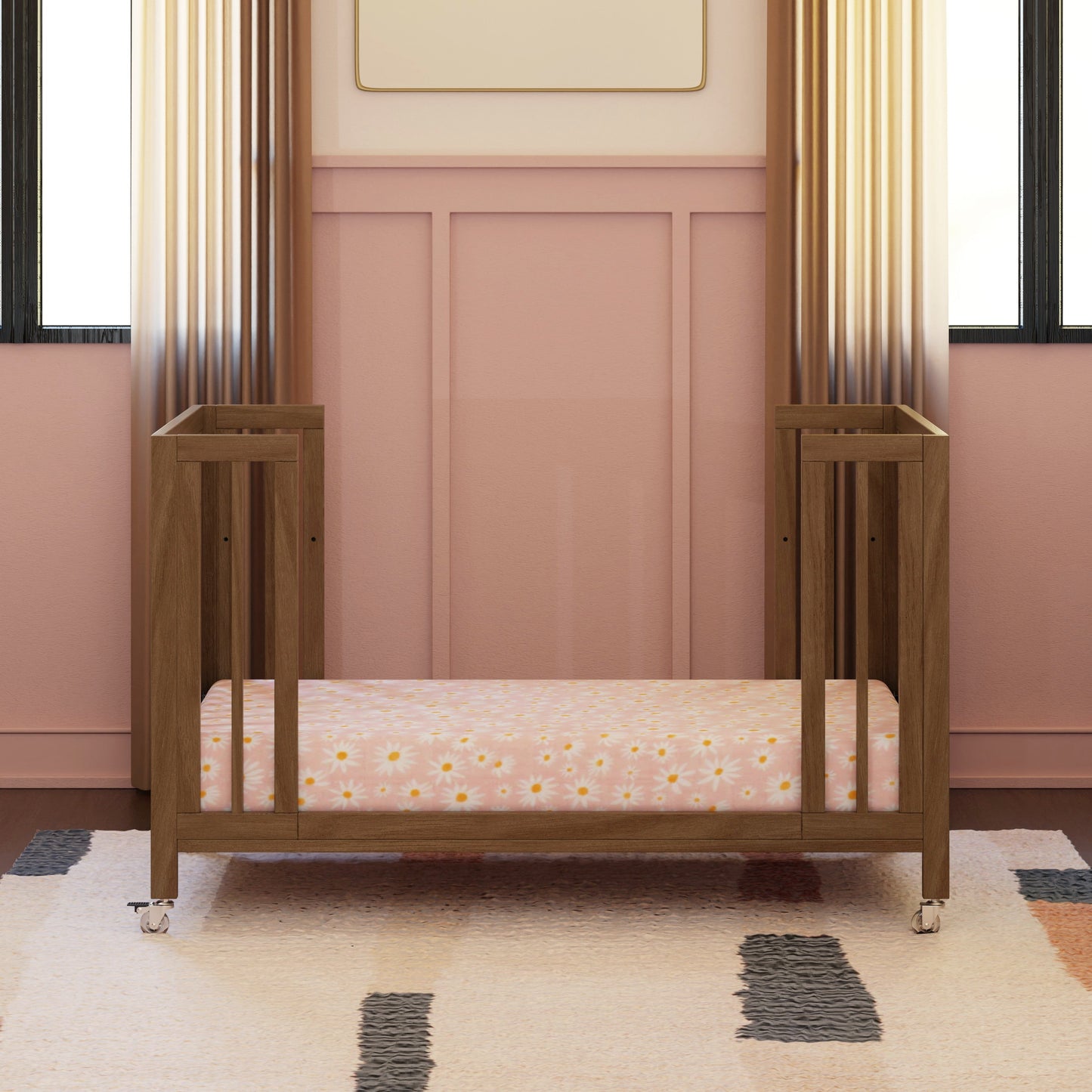 BABYLETTO ROLLI 9-IN-1 CONVERTIBLE ALL-STAGES CRIB WITH BASSINET & TODDLER BED CONVERSION KITS