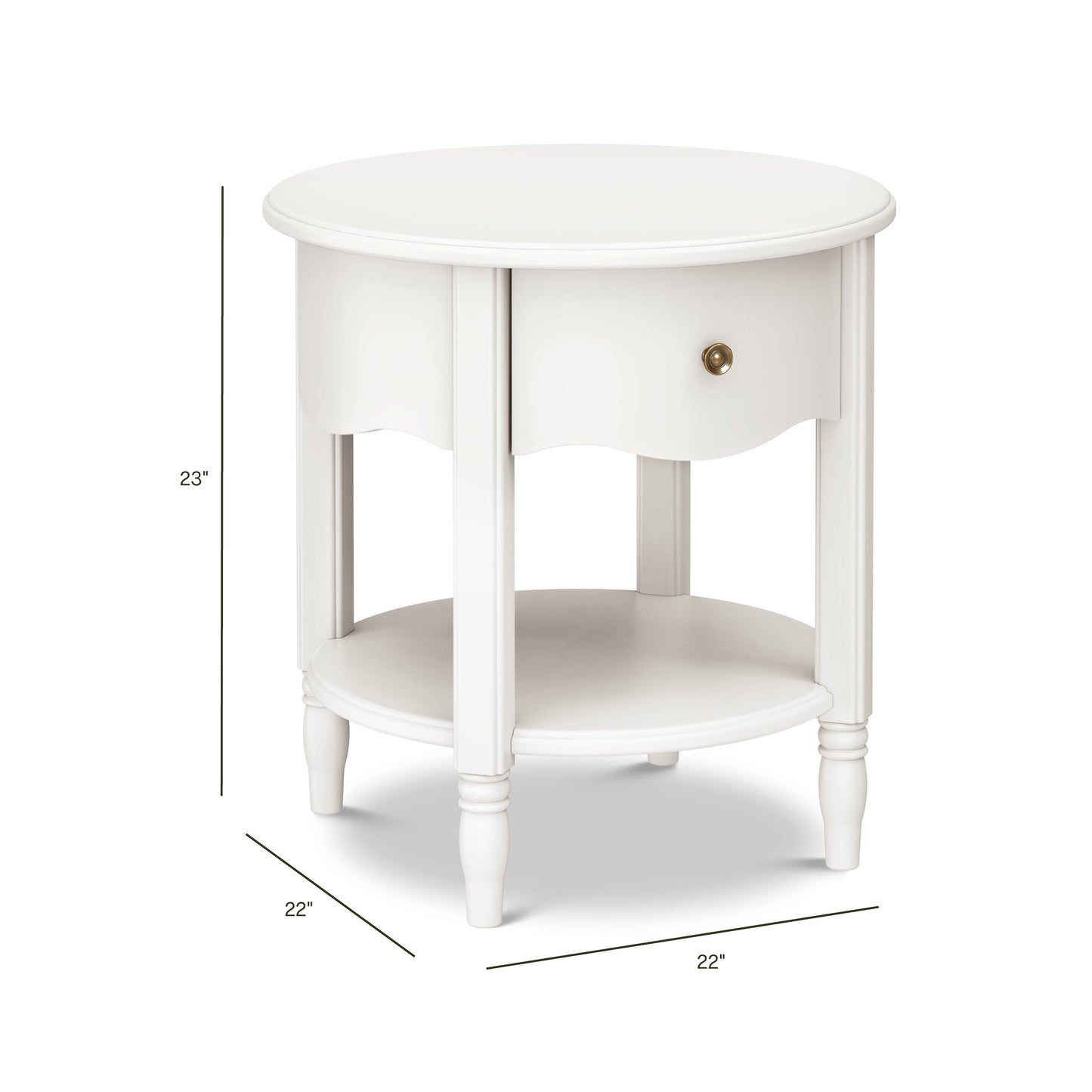 Liberty Assembled Nightstand in Warm White