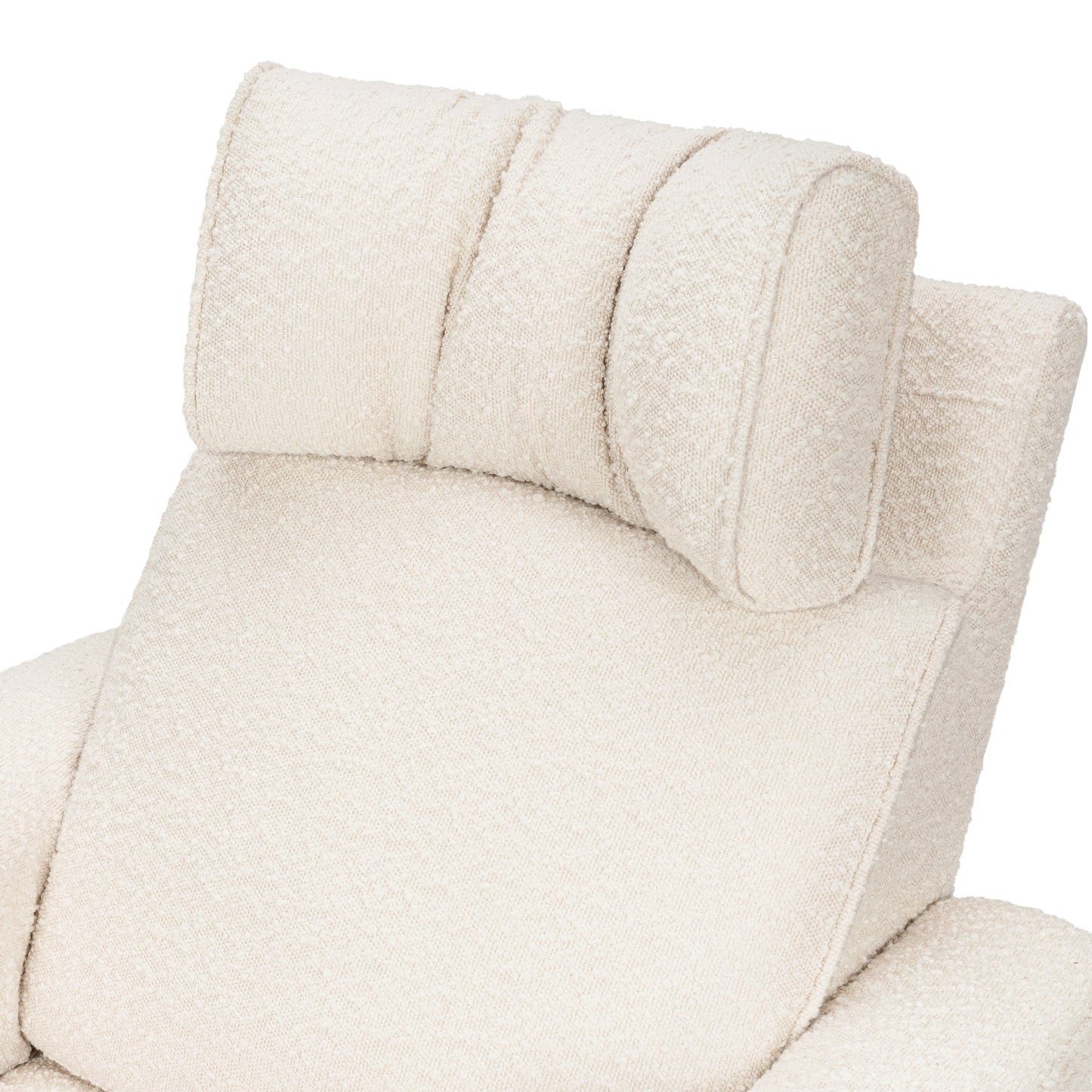 Willa Deluxe Power Glider Recliner w/Heat&Massage in Performance Beach Eco-Weave